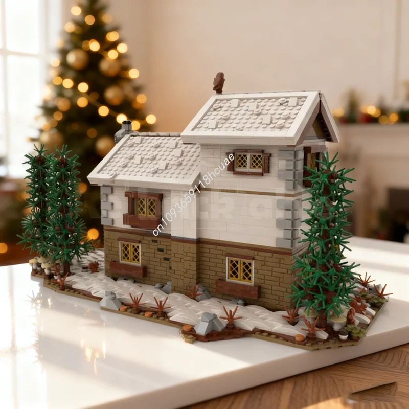 

3098pcs MOC Family Cottage Model Building blocks Architecture Christmas gift Assemble DIY creative idea toys Education Birthday