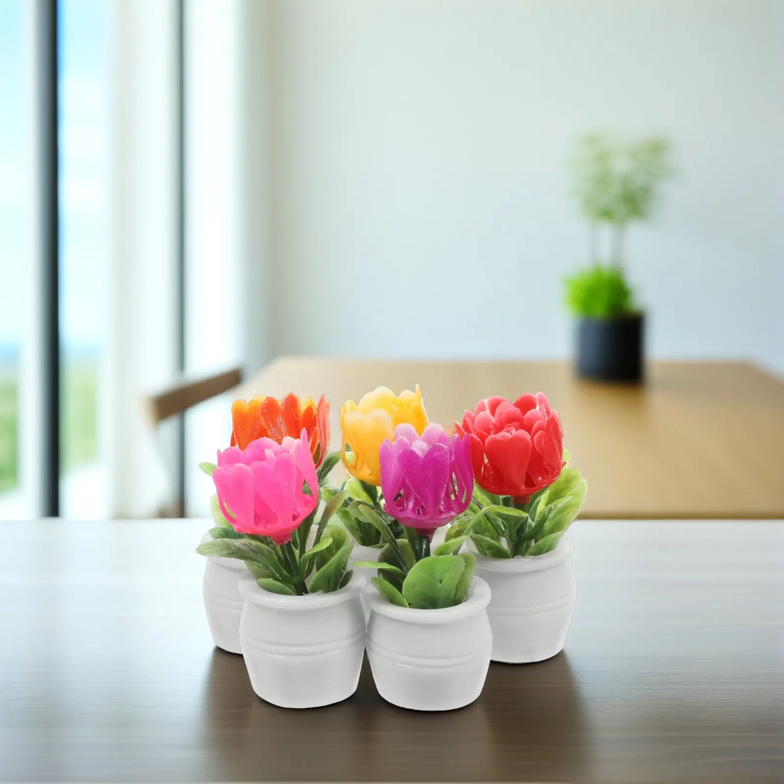 5 ชิ้น ไม้อวบน้ำประดิษฐ์ทรงบอน - Plant Pot บทวิจารณ์และราคา