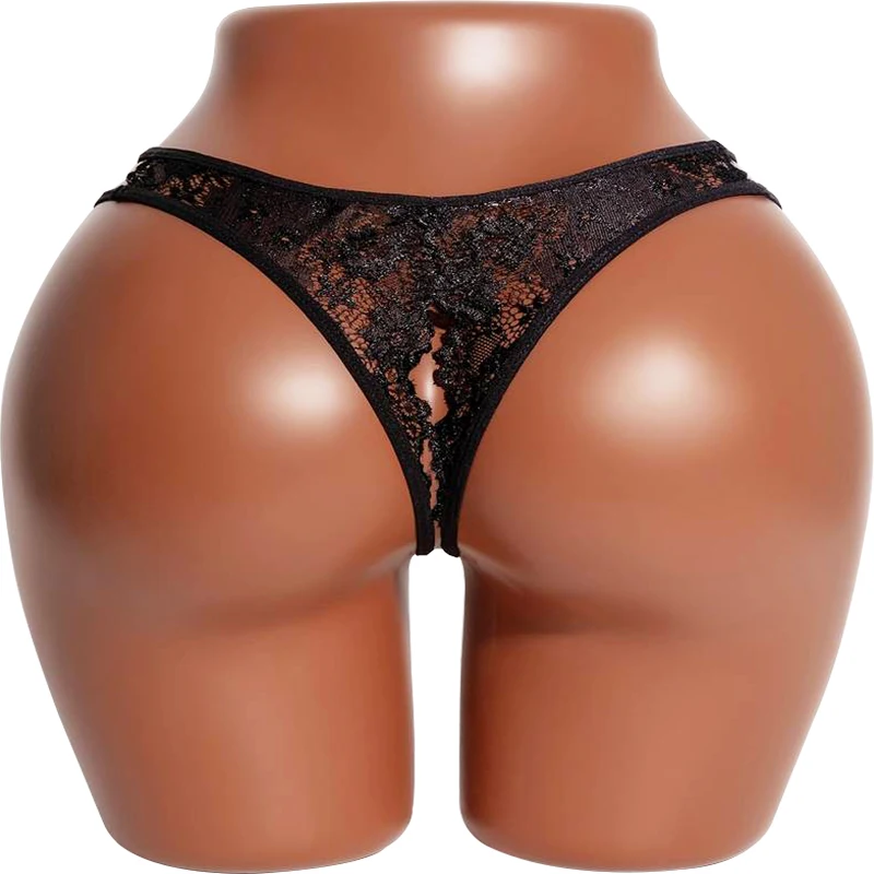Intimates Sexy Panties For Women Low Rise Erotic Thong Open Hips Underwear Lace Can Be Inserted Into Briefs Crotchless Lingerie - view 4