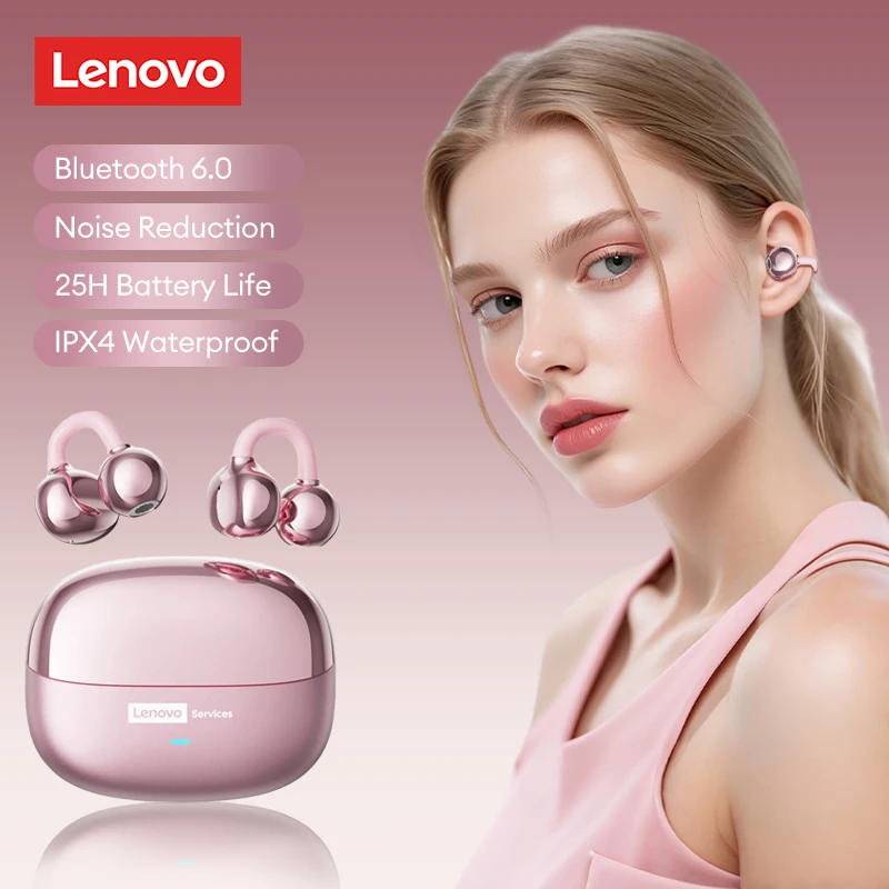 Genuine Lenovo LE302 OWS Ear Clip Wireless Earphones HiFi Sound