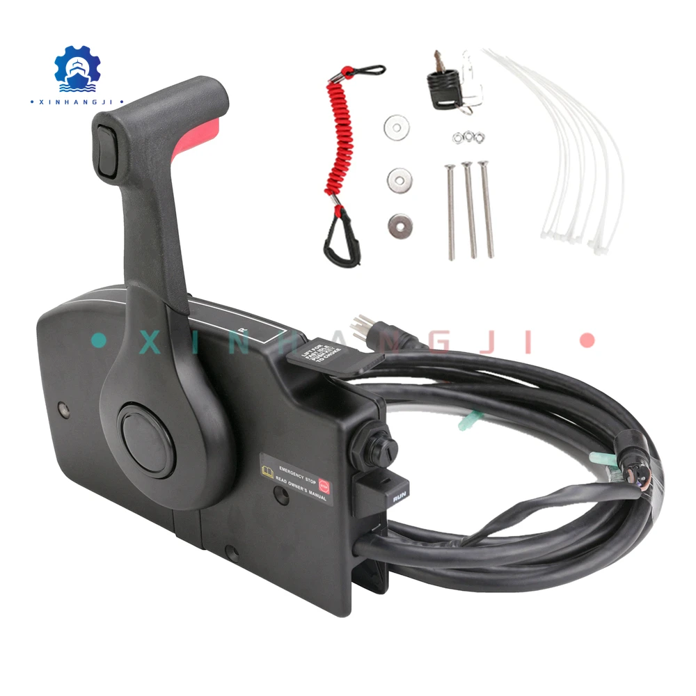 881170A3 boat Side Mount Remote Control Box With 9P Wire Harness 16FT For Mercury Outboard Motor