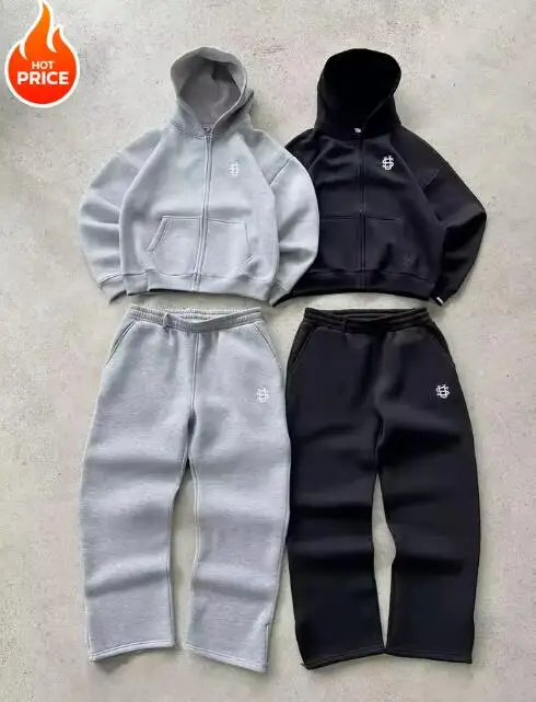 American retro zipper cardigan hoodie unisex personalized multi-zipper casual sports suit high street hip-hop streetwear hoodie