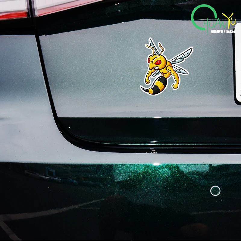 Varie dimensioni decalcomania autoadesiva Bee Strong Car Sticker impermeabile Auto decori sul paraurti lunotto posteriore