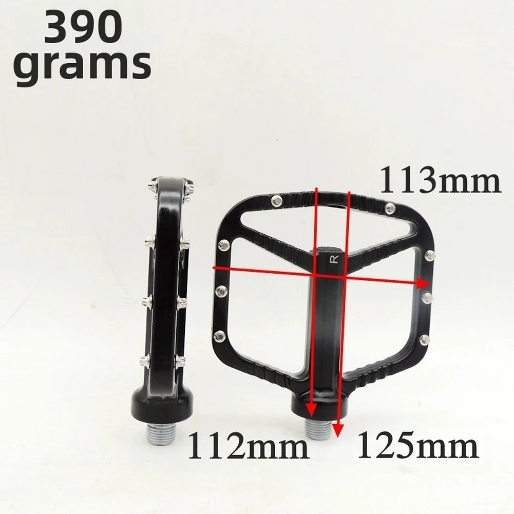 

Reinforced Bike Pedals - Aluminum Alloy With Dual Bearings Anti-Slip Design & Chromoly Steel Axle -Durable Bicycle Foot Pedals