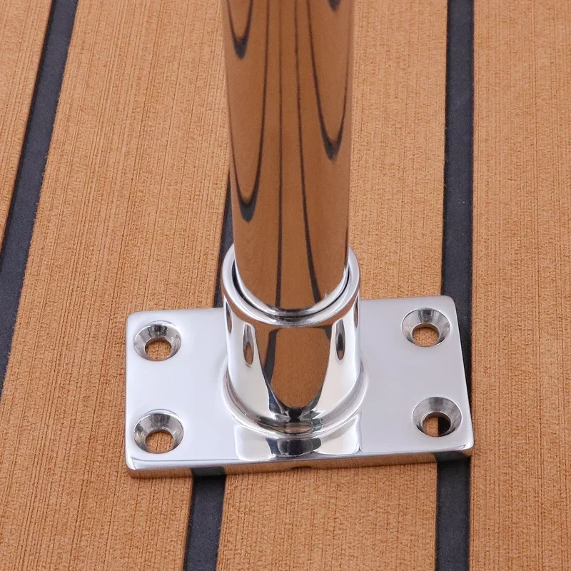 

Нержавеющая сталь 316, 22/25/30/32 мм, 60 градусов, перила для лодочной палубы, фитинг с квадратным основанием, морской для лодки, яхты, рельсовая трубка