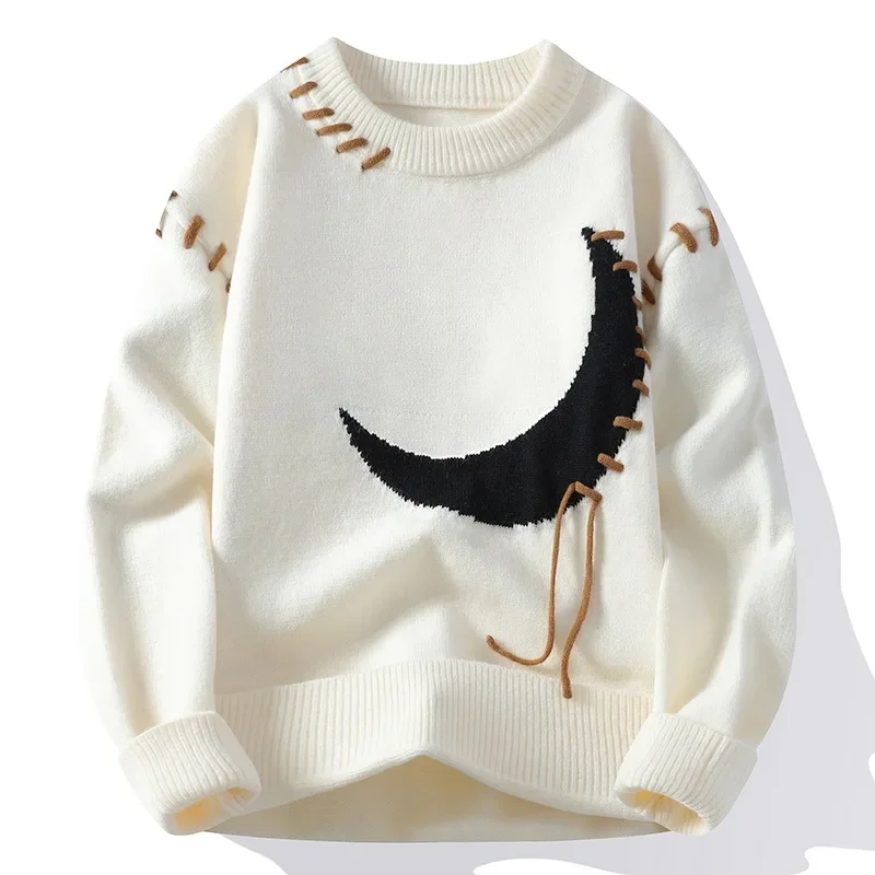 New Fashion Men Streetwear Sweaters Knitted Pullovers Man O-neck Loose Casual Sweaters Quality Male Pullovers Winter Clothing 4X