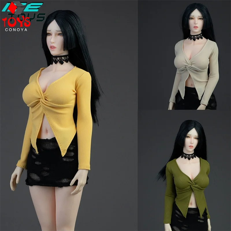 ICE TOYS IC1019 1/6 échelle torsadée col ouvert chemise jupe déchirée vêtements modèle adapté 12 ''femme soldat figurine corps poupées