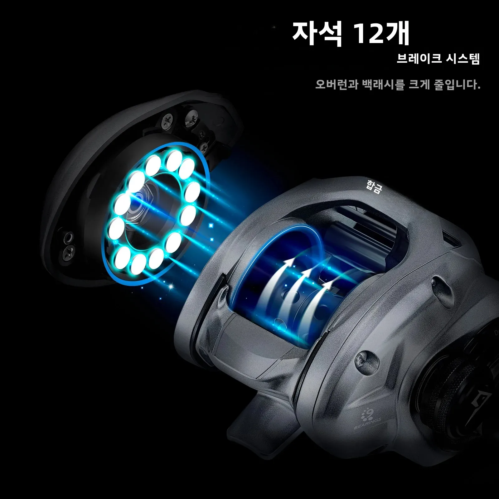 Piscifun 합금 M 금속 베이트 캐스팅 릴 10KG 22LB 최대 드래그, 고속 및 ... - 2