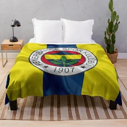 Fenerbahce Flag Throw Blanket Decorative Sofas Comforter Designers Luxury Designer Blankets