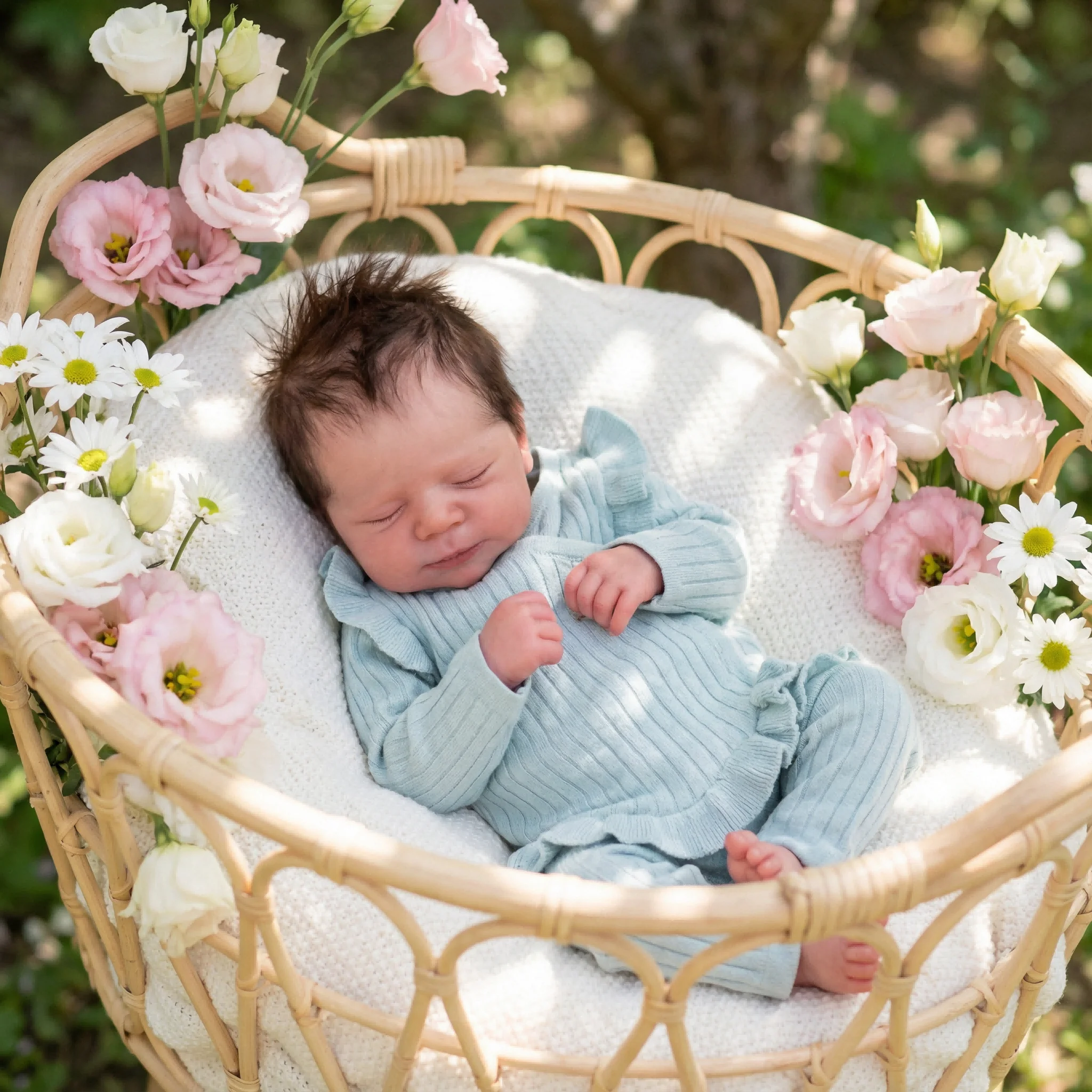 NPK 18inch Soft Cloth Body Reborn Baby Doll Lifelike Vinyl Realistic Newborn Doll Collectible Toy