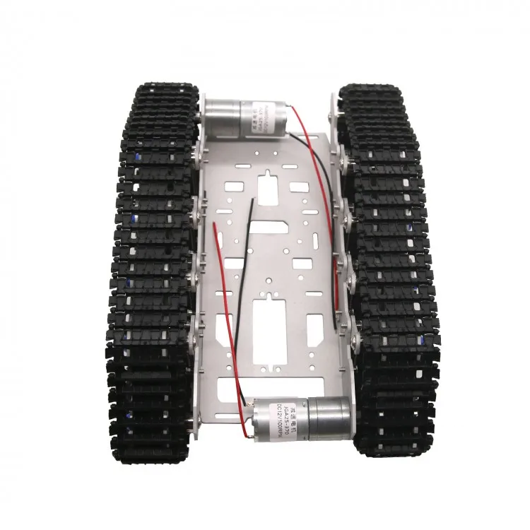 DIY Electric Crawler Aluminum RC Robot Metal Tank Car Chassis Kit