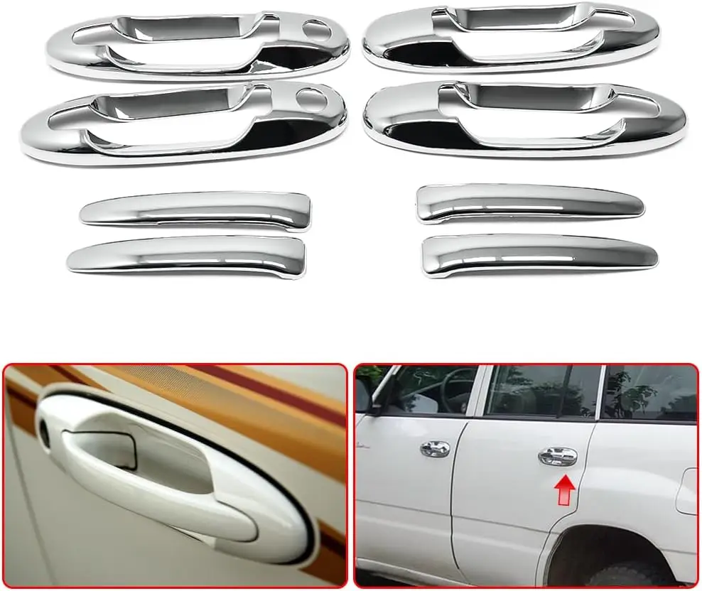

ABS Triple Chrome Door Handle Cover FOR Toyota Sequoia 2001-2007& Tundra 2005 2006 / Land Cruiser 1998-2007 Best Value Car Parts