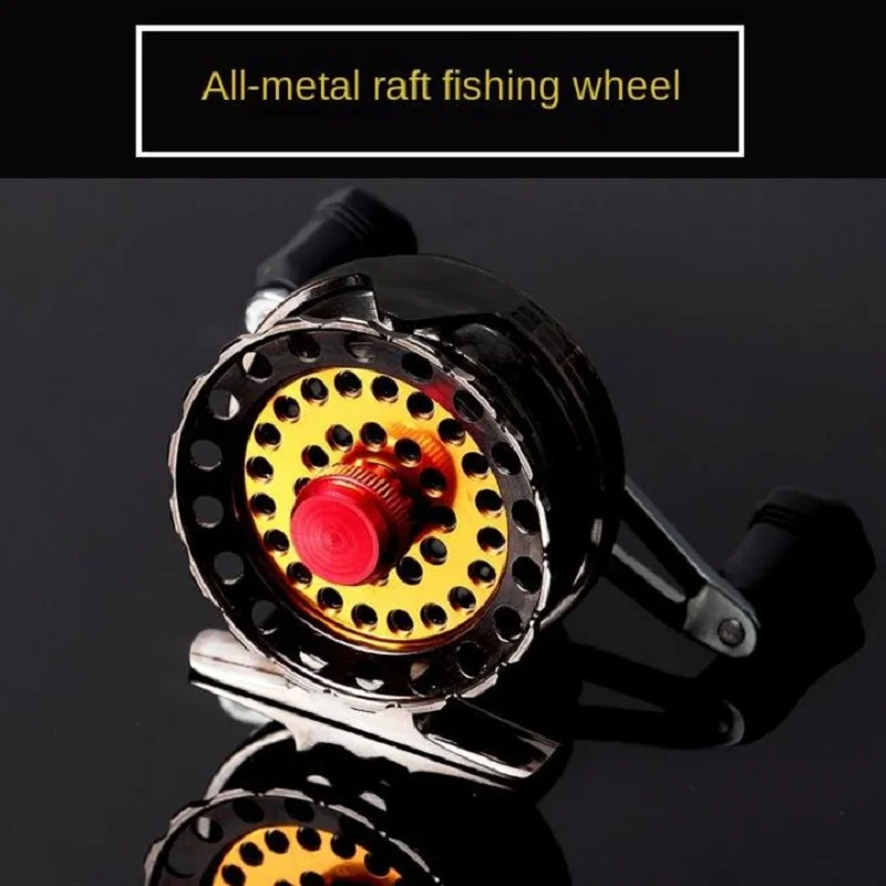 Metal High-Speed 2.6:1 Output ultra Smooth Portable Flying Fishing Wheel With Release Force Raft Medium Pass Wheel