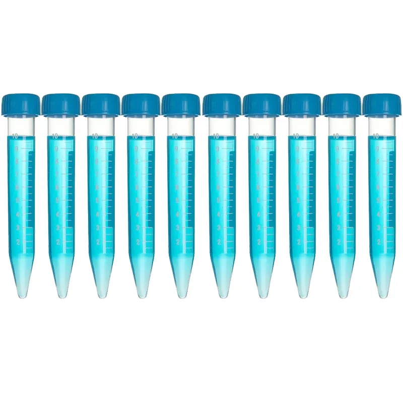 10/Gói 10Ml Đa Năng Nhựa Trong Suốt Ống Mẫu Bình Trữ Thực Nghiệm Máy Ly Tâm Ống Nhựa