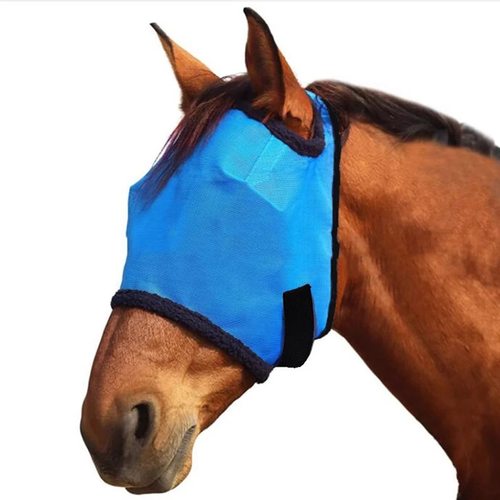 Polyester Protective Horse Mask With Leopard Pattern For Comprehensive Facial Care Made Of Materials type+2