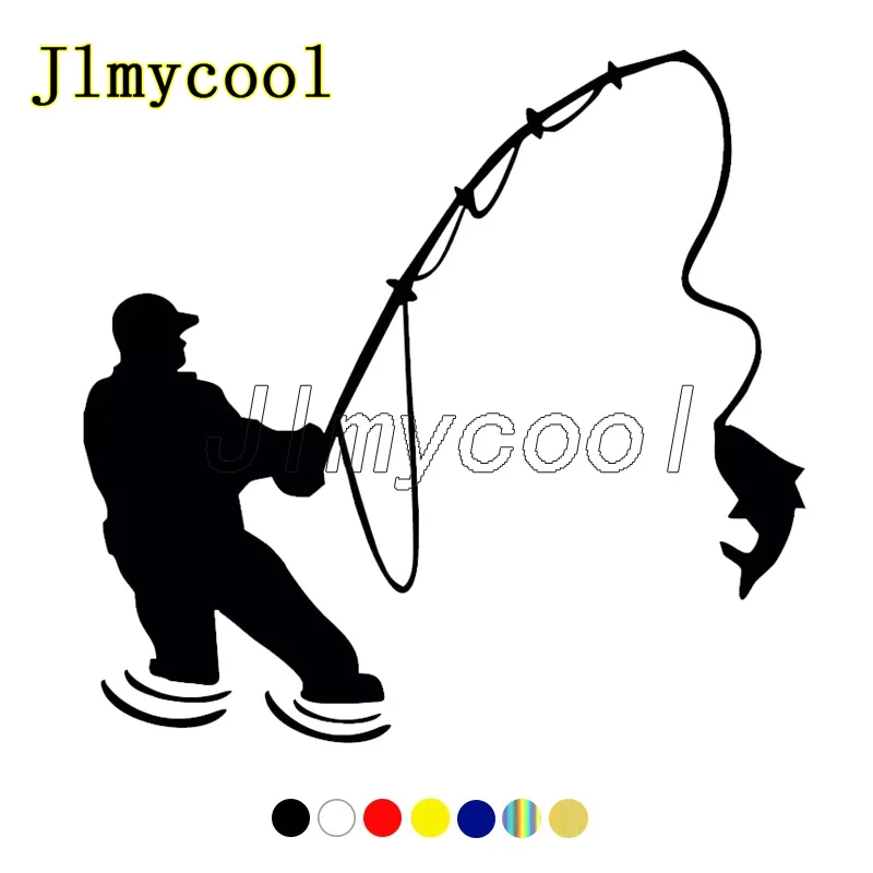 

Различные размеры, забавные автомобильные наклейки, рыбалка, рыбак, водонепроницаемые, виниловые наклейки разных размеров для авто, автомобильные наклейки, Стайлинг