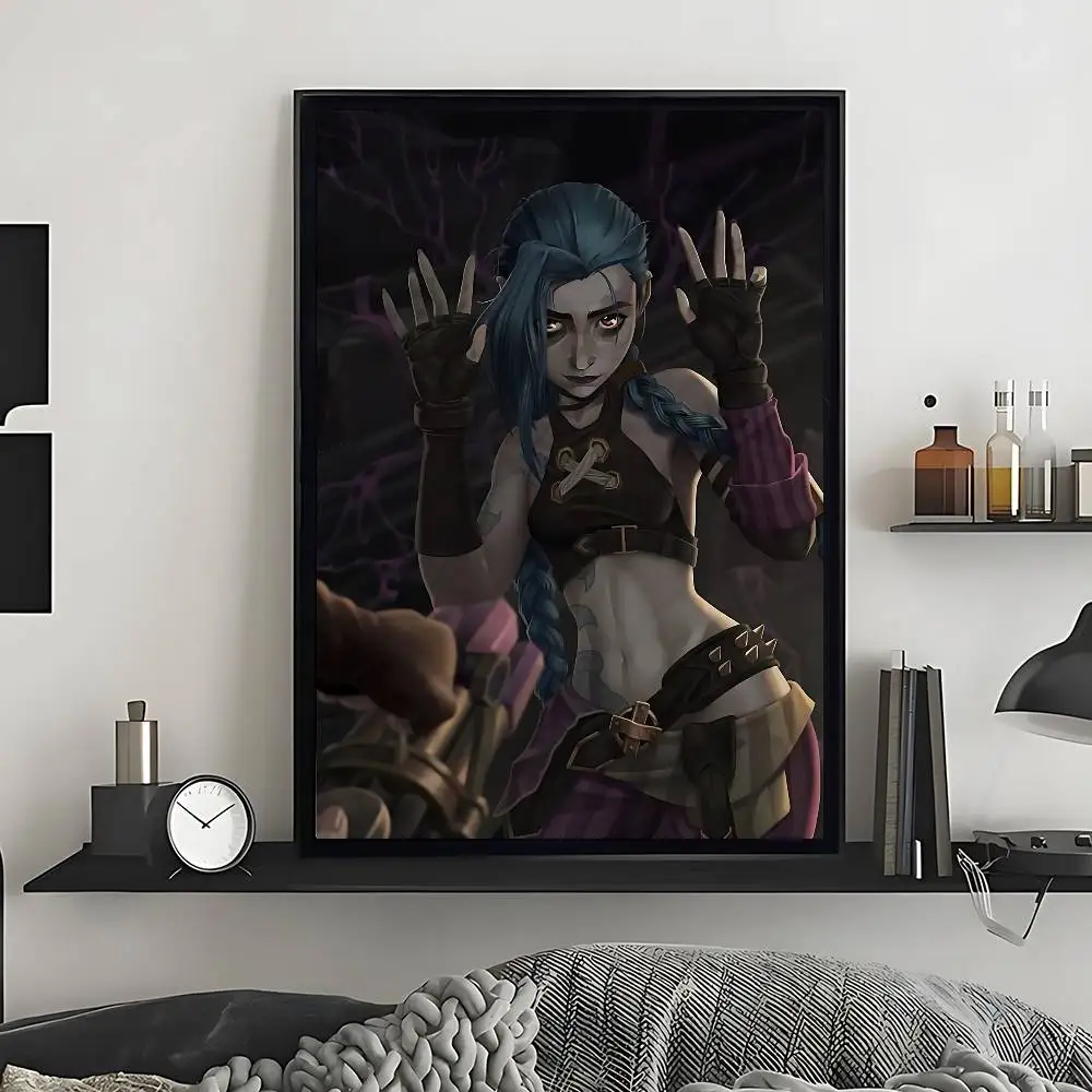 ملصق أنيمي J-Jinx A-Arcane صور جدارية لغرفة المعيشة ديكور الخريف وغرفة النوم