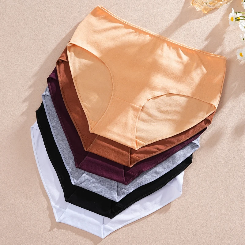 3Pcs/Set Cotton Seamless High Waist Underwear Women Sexy Stretchy Breathable Underpants Solid Color Panties Comfort Briefs S-XXL - Image 5