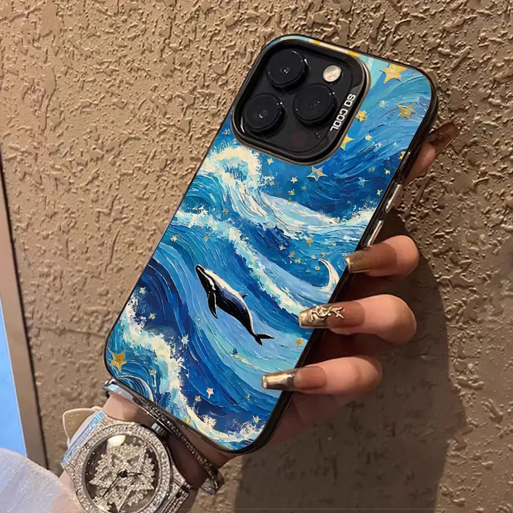 Creative Ocean Case For Samsung Galaxy A55 A54 A34 A15 A35 A33 A53 A14 A25 A24 A23 5G Phone Cases Jump3 Shockproof Protect Cover