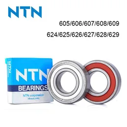 Japan 100% Original NTN Bearing 605 606 607 608 609 624 625 626 627 628 629 ZZ ABEC-9 High Speed Deep Groove Ball Bearings