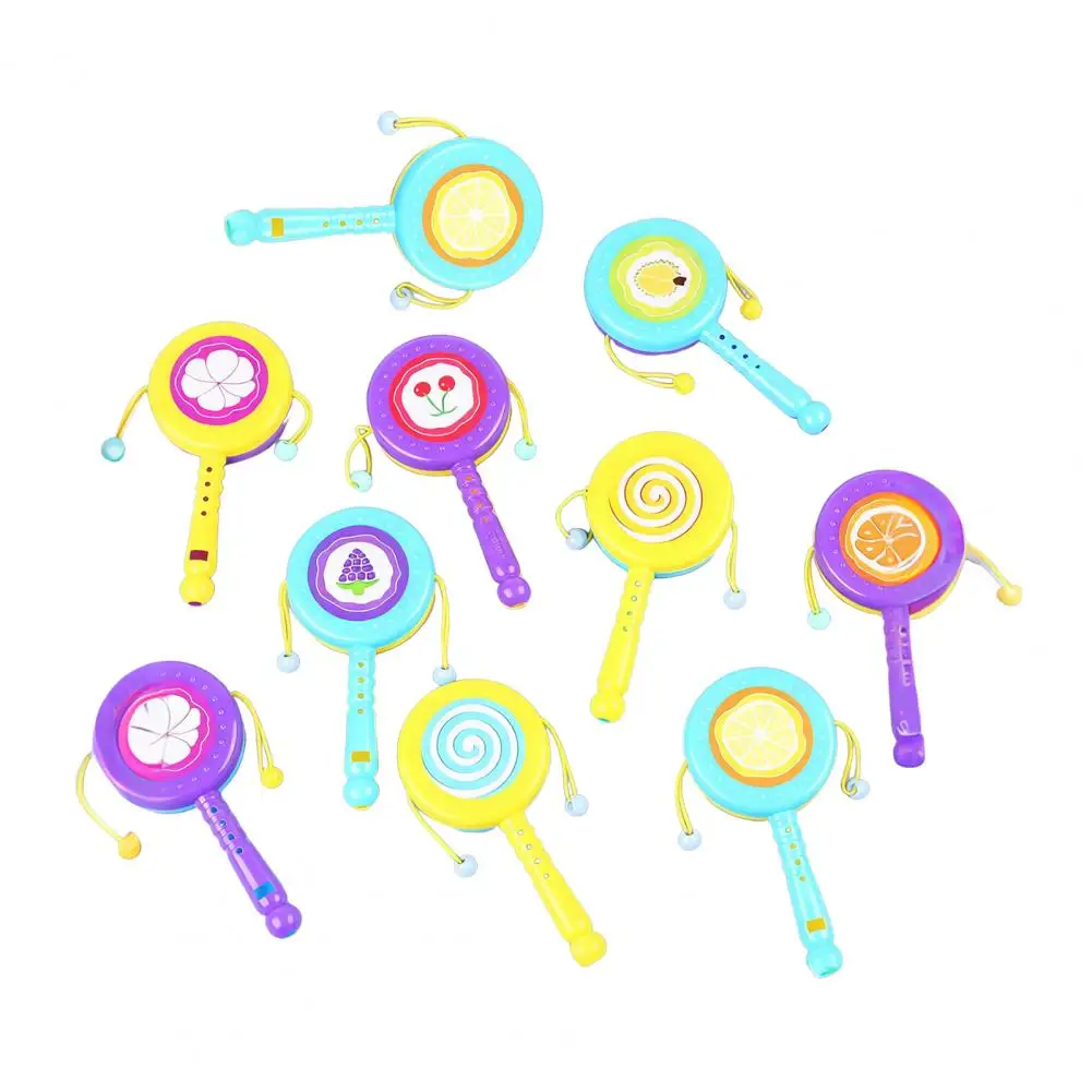 Hochet pour bébé, jouet Non en plastique, hochet à main, ensemble de jouets pour nouveau-nés, jouets à main, tambour rotatif, jouet à secouer précoce, 10 pièces