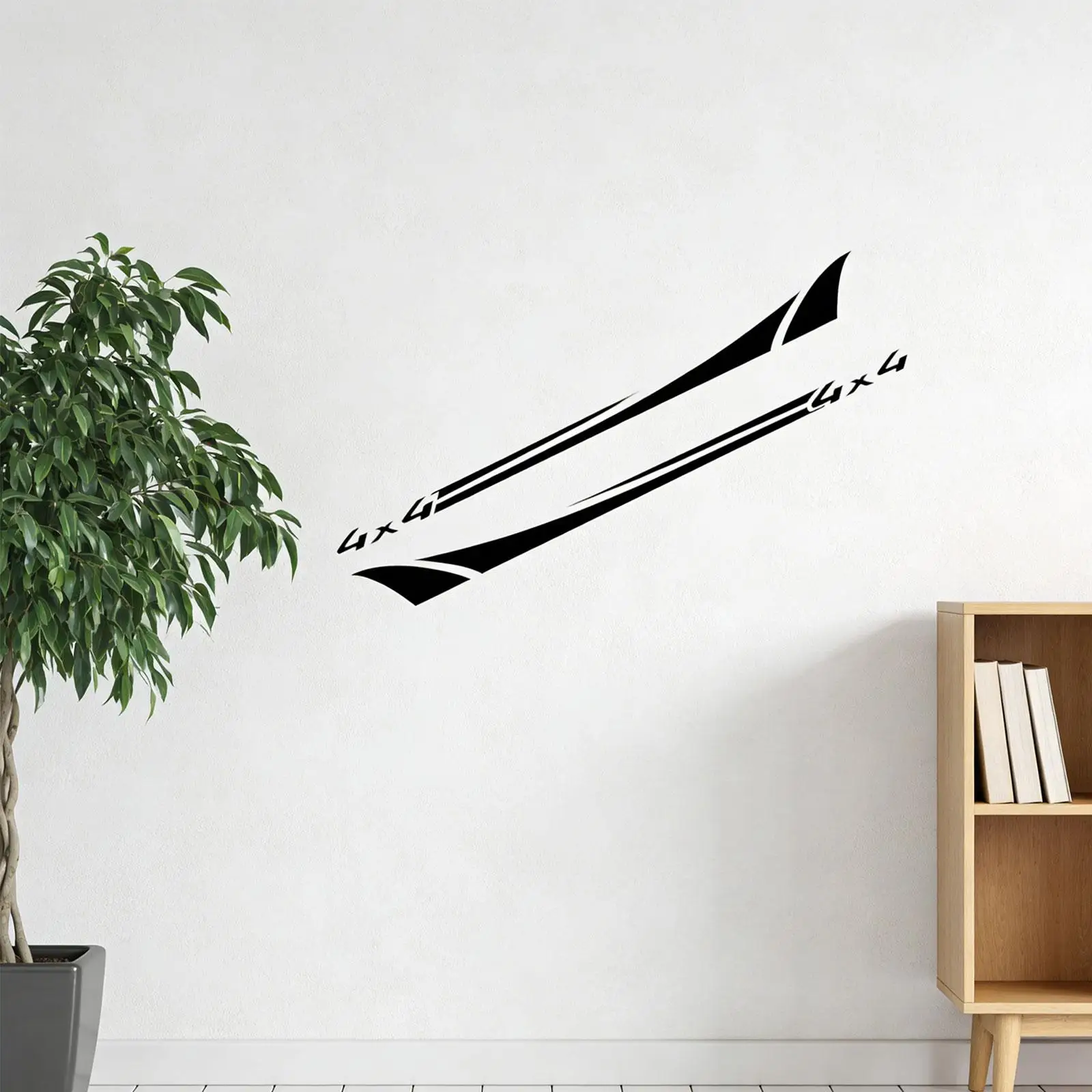 

2Pcs Car Body Side Stickers Car Sticker Simple Installation Decor Waterproof RV Sticker for SUV Car Truck Body Bus