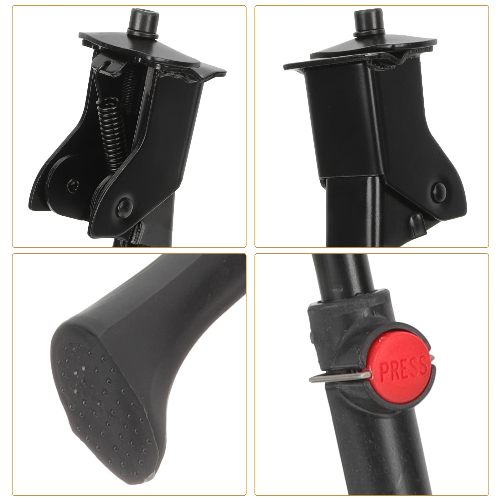 

Double Leg Kickstand Metal Bicycle Support Wear Resistant Stable Design for Mountain Bikes Parking Mountain Bike Kickstand