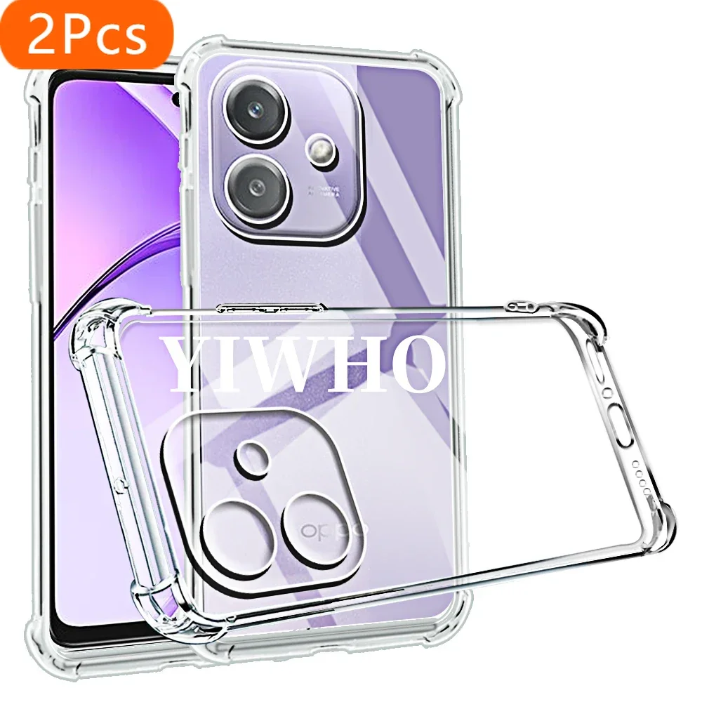 

2Pcs Shockproof Phone Case for Oppo A40 A60 A80 A3 4G 5G Transparent Clera Back Covers Clera for Oppo A79 A98 A58 A78 A38 Phonec