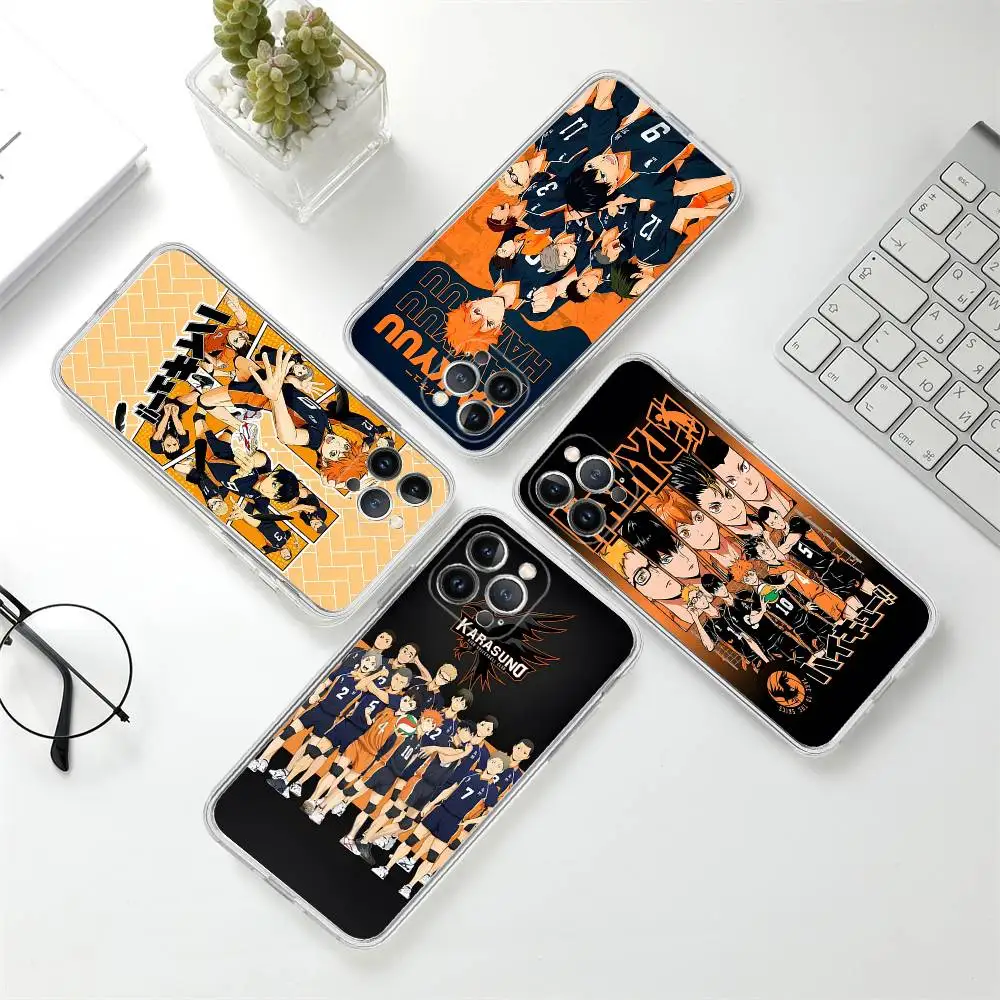 Haikyuu Karasuno الكرة الطائرة أنيمي جراب هاتف آيفون 17 16 15 14 11 12 13 Mini Pro XS Max Plus Funda Shell #3