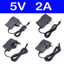 1PCS New DC 5V 2A Converter Adapter AC 100V-240V 5V2A 2000mA Power Supply EU US UK AU Plug For T95 X96 Max H96 Android TV Box