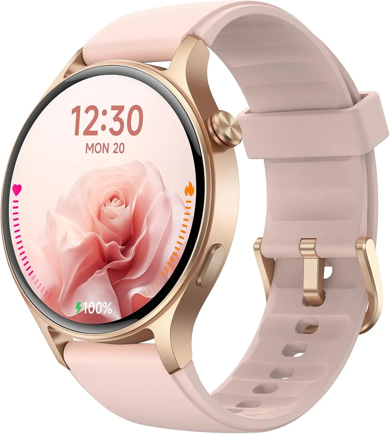 

Women's Smart Watch with AMOLED Touchscreen, Fitness Tracker, Heart Rate Monitor, Waterproof for Android & iPhone