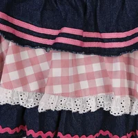 Preppy Style Lolita Kawaii Skirts Japanese Sweet Mini Women Harajuku Cute Ball Gown Denim Skater Y2K High Waist Lace Cake Skirts - Image 4