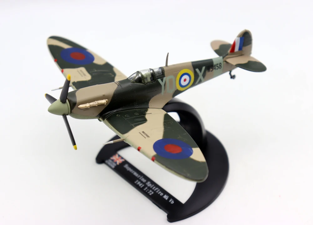 New 1/72 Supermarine Spitfire Mk Vb 1941 UK Diecast and Plastic alloy simulation model aircraft for collection gift