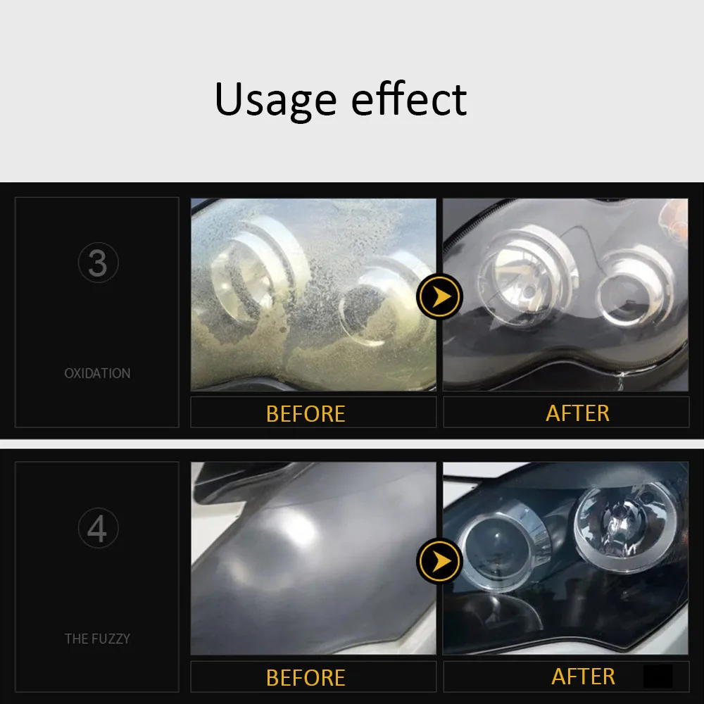 Farol Do Carro Restauração Kits De Polimento, Farol Reparação Pasta De Limpeza, Remodelar Ferramenta Polidor De Lente De Luz, Cuidado De Carro