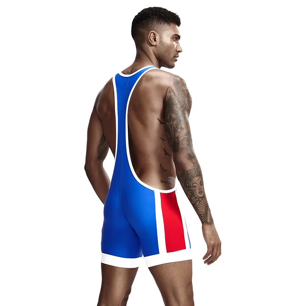 New men's sexy fitness jumpsuit, casual vest, jumpsuit shorts, tight fitting underwear, slimming clothes