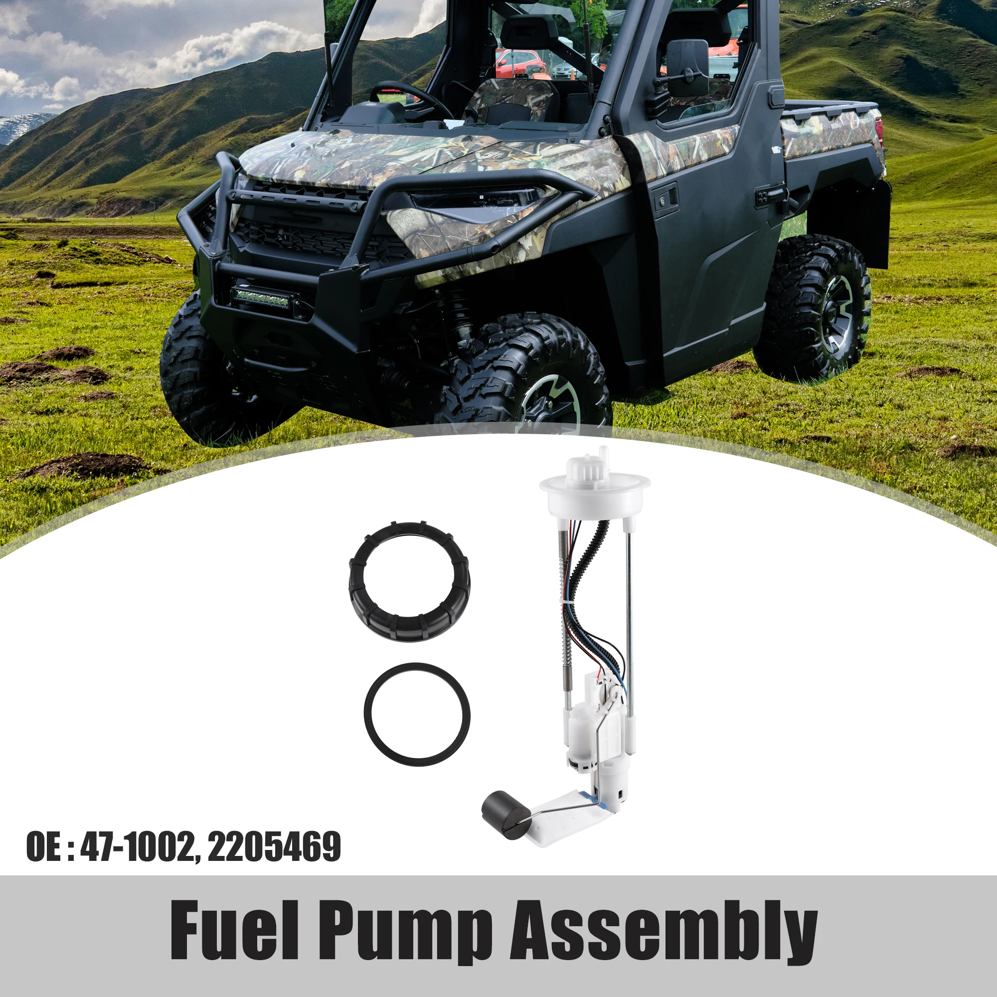 

Электрический топливный насос X Autohaux в сборе 47-1002 2205469 для Polaris Scrambler 850 2015-2016, пластик, металл, серебристый, белый, черный, 1 комплект