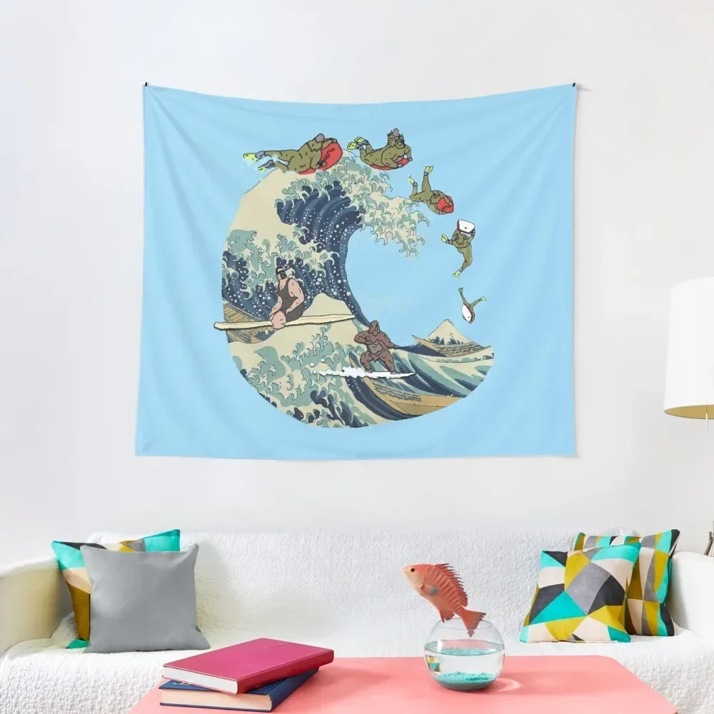 

Great Wave of Browntown Tapestry Room Decor Home Decorators Decoration Aesthetic Decor Home Tapestry