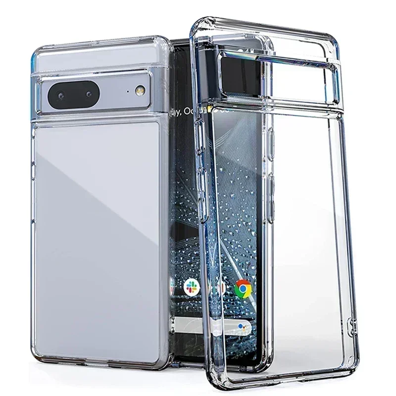 For Google Pixel 9 8 7 6 Pro Case Ultra Thin Clear Soft TPU Transparent Back Cover Pixel 8 7 Pro 8A 6A Case For Google Pixel 7