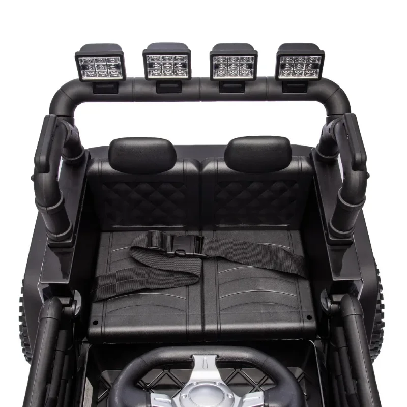 24-V-Kinderfahrt-Auto mit Fernbedienung für Eltern, 400-W-Motor, einstellbare Geschwindigkeit, tragbarer Griff, Sicherheitsgurt für Kinder im Alter von 3 Jahren.