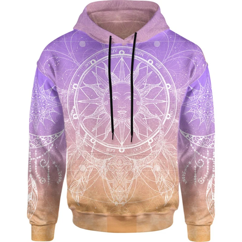 12 Constellations Hoodie Unisex Long Sleeve Pullover Hoodies 3D Print Unique Graphic Trend Artistic Sweatshirt Autumn Clothing