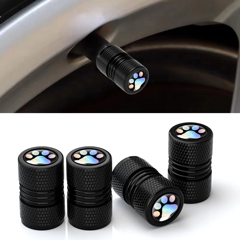 

4Pcs/Set New Car Tire Valve Caps Car Motorcycle Valve Cover Car Tire Wheel Plugs Tire Valve Cover valve stem Auto Accessories