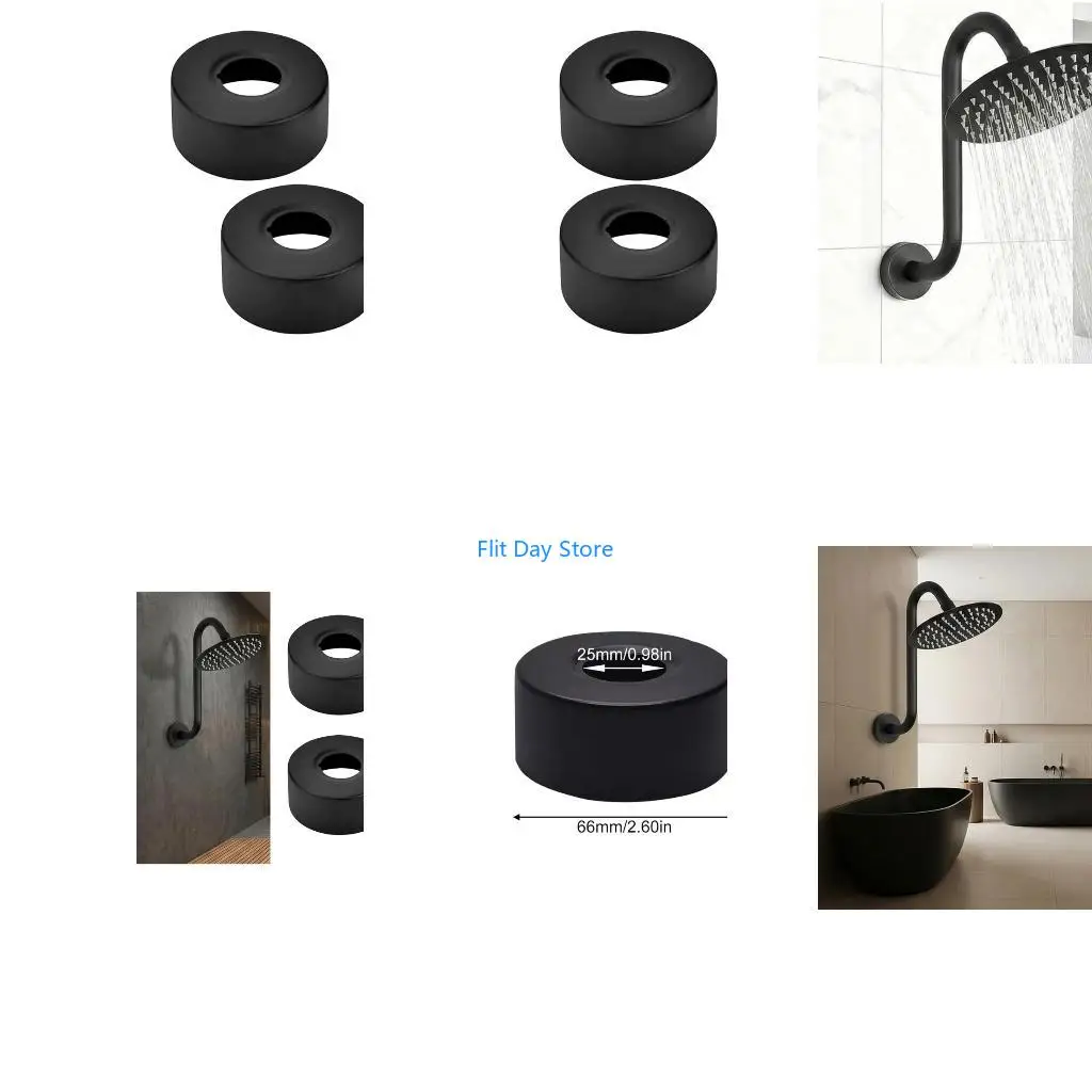 F92C 2 Unit Shower Faucet Concealer Guards Waterproof Cover Simple Install for Pipe