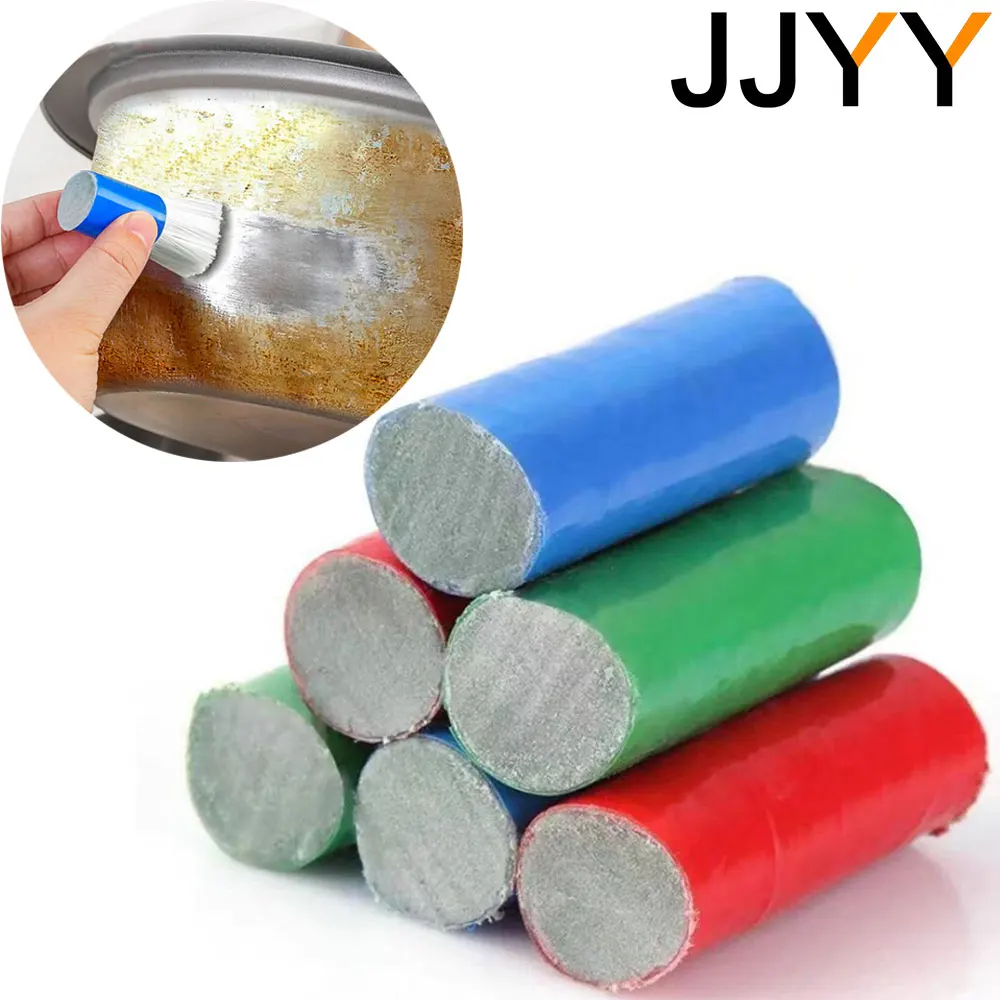 JJYY 2Pcs Cleaning Wash Brush Magic Stick Metal Oxide Brush Cleaning Useful Kitchen Cleaner Kitchen Tools Pot Washing Tool