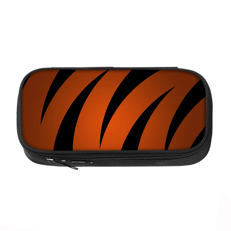 21cm X 10cm Tiger Stripe Pattern Pencil Case Large Capacity Stationery Special School Supplies Student Gift Pretty Stationery