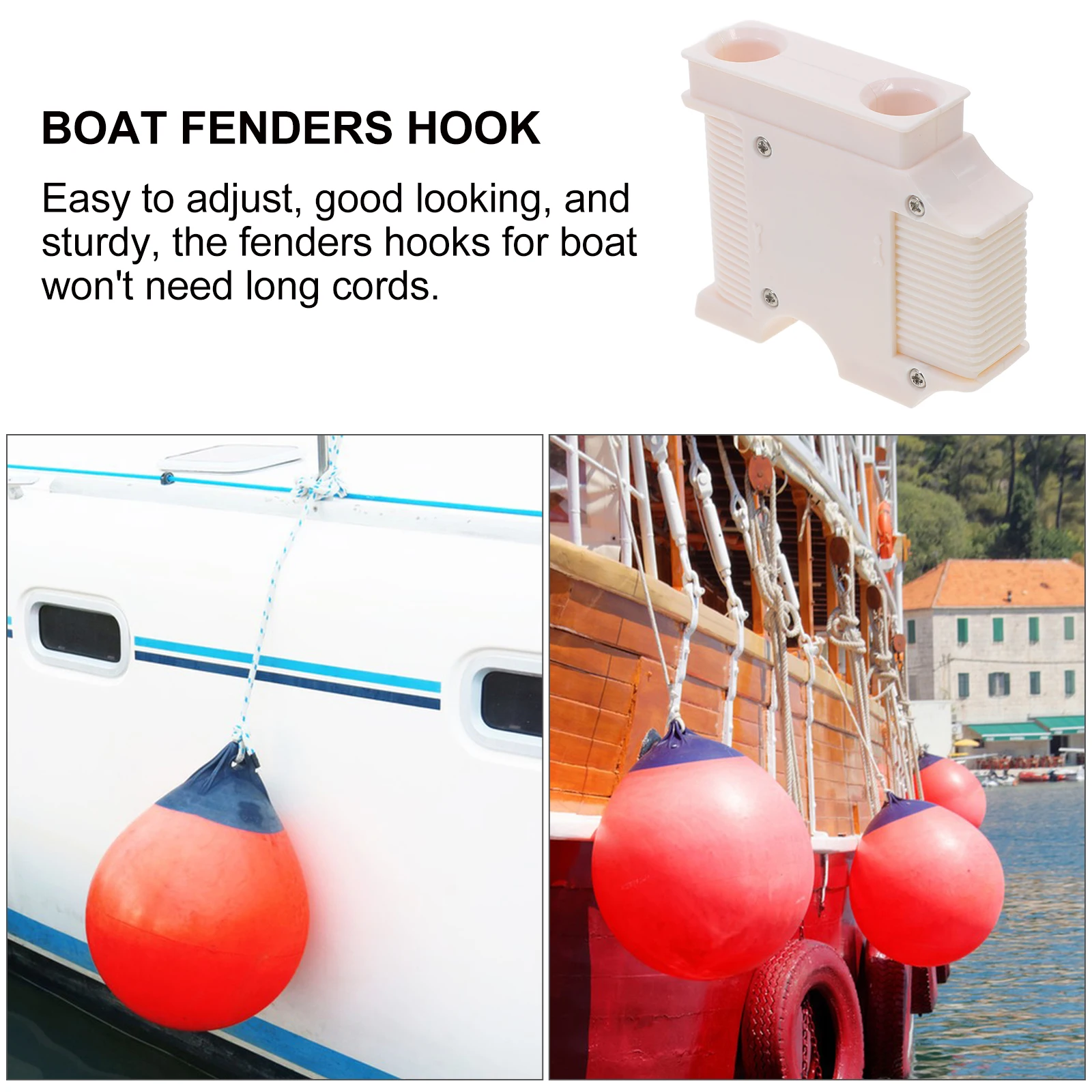 

Anti- Ball Fixer Boat Cover Support Yacht White Abs Bumper Hanger