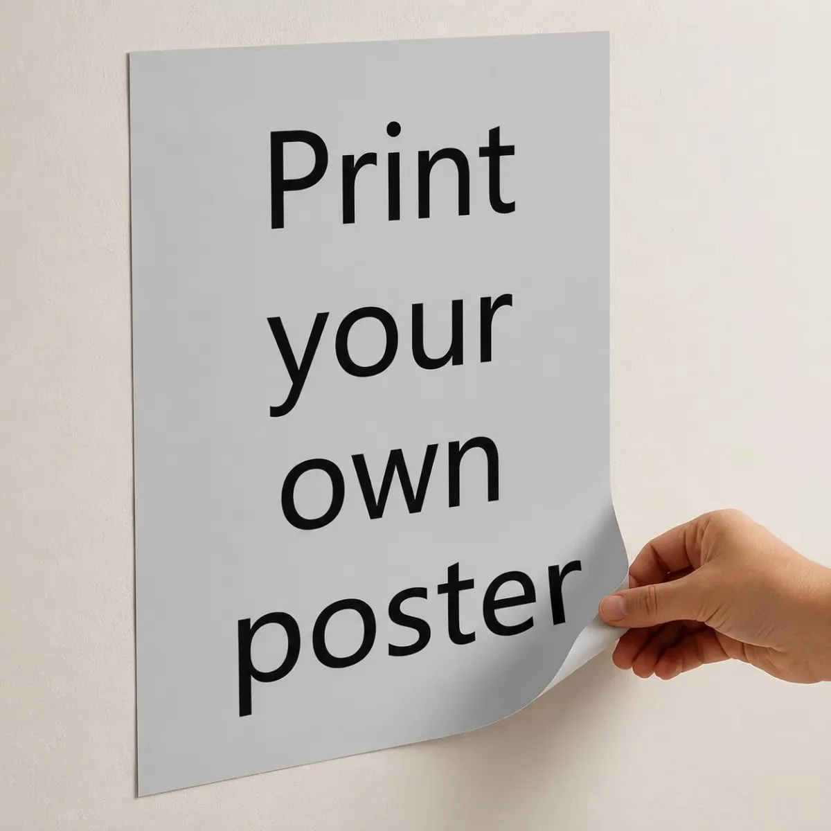 Customizable Self-Adhesive Posters — Upload Your Own Designs or Photos; A Unique Home Décor Item Available in Various Sizes