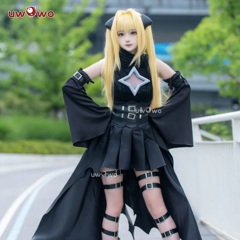 EN STOCK UWOWO juego Azurr Lanee x To Love Ru disfraz de Cosplay de la oscuridad dorada disfraz de Halloween