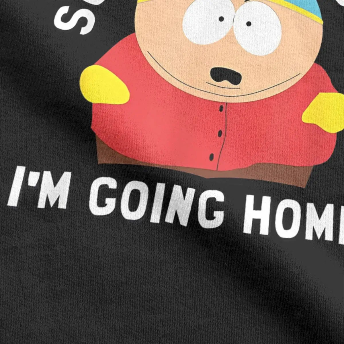 Men Souths Parks Cartman Screw You Guys T Shirts Funny Cartoon Cute Comic Pure Cotton Casual Short Sleeve O Neck Tee T-Shirts view 3