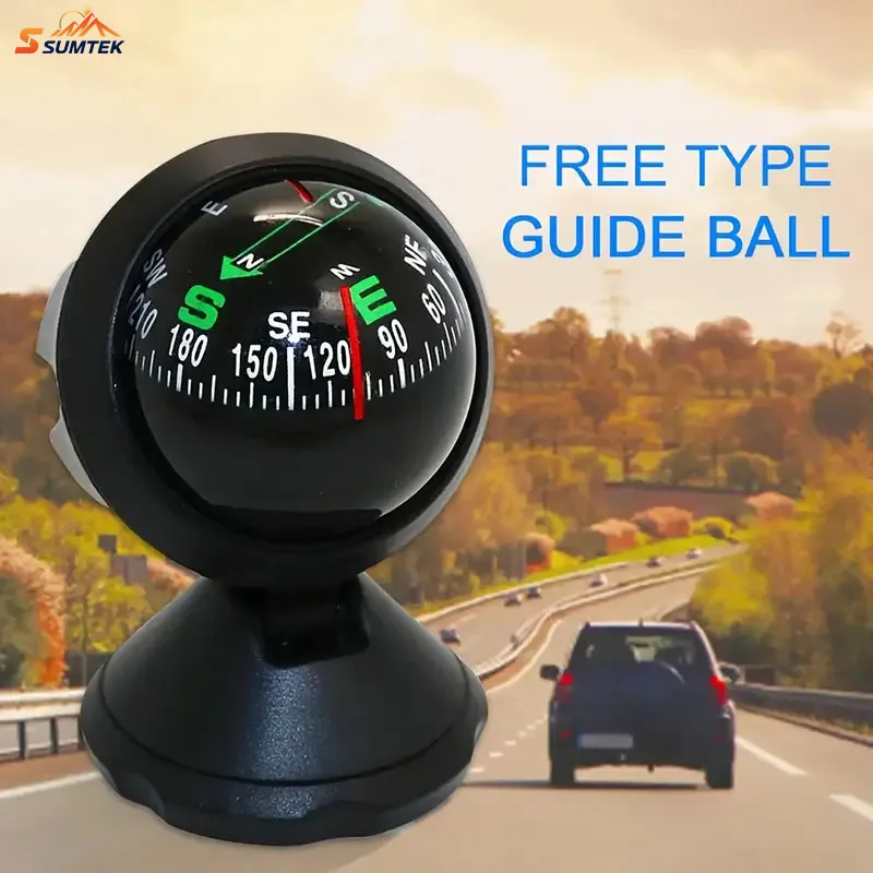 

Car Compass Ball, Dash Mount Adjustable, Navigation Hiking Direction Pointing Guide Ball for Marine Boat Truck Caravan Outdoor