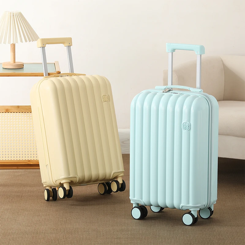 

New Cute Cloud-Shaped Travel Luggage Student Carry-On with Silent Multi-Directional Wheels 20-26 Inch Combination Lock Suitcase